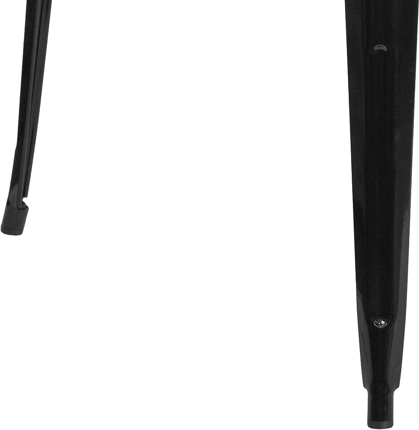 Flash Furniture Nolan Commercial Grade 31.5" Square Black Metal Indoor-Outdoor Bar Height Table