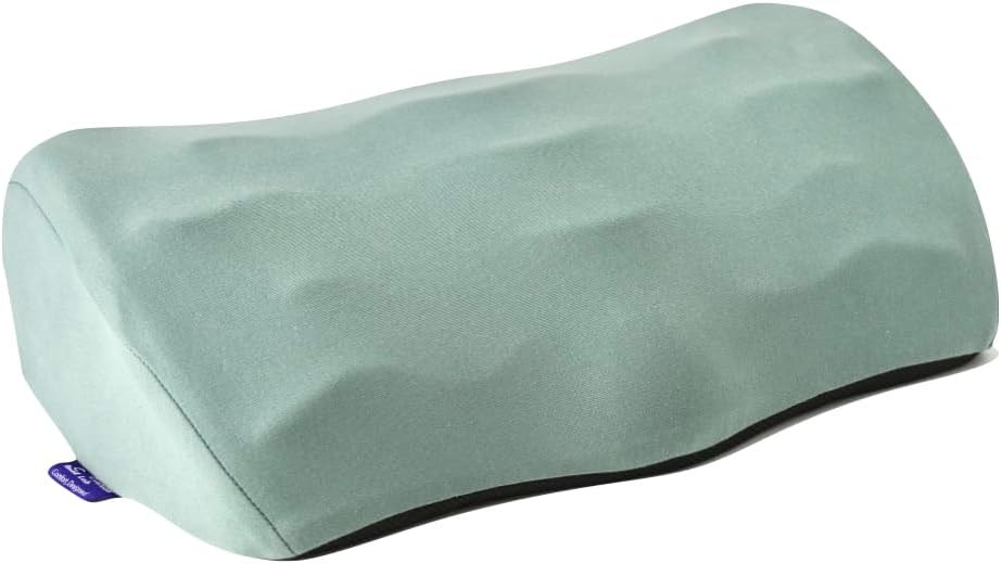 C CUSHION LAB Ergonomic Foot Rest for Under Desk - Patented Massage Ridge Design Memory Foam Foot Stool Pillow for Work, Home, Gaming, Computer, Office Chair - Footrest for Back & Hip Pain Relief