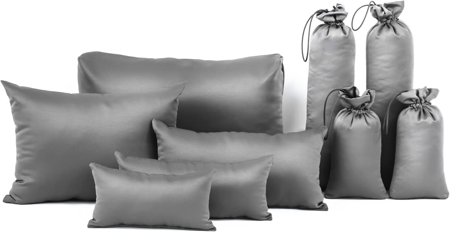 Purse Insert Pillows Set - Custom Cushioned Handbag Fillers by Fabrinique - Set of Shaper Inserts - Prevents Creases and Damage (Navy Blue, S-L, 4PC Set)