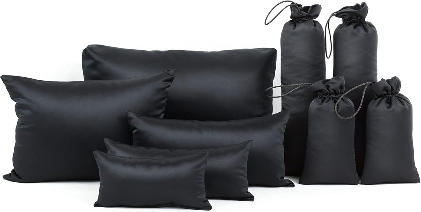 Purse Insert Pillows Set - Custom Cushioned Handbag Fillers by Fabrinique - Set of Shaper Inserts - Prevents Creases and Damage (Navy Blue, S-L, 4PC Set)