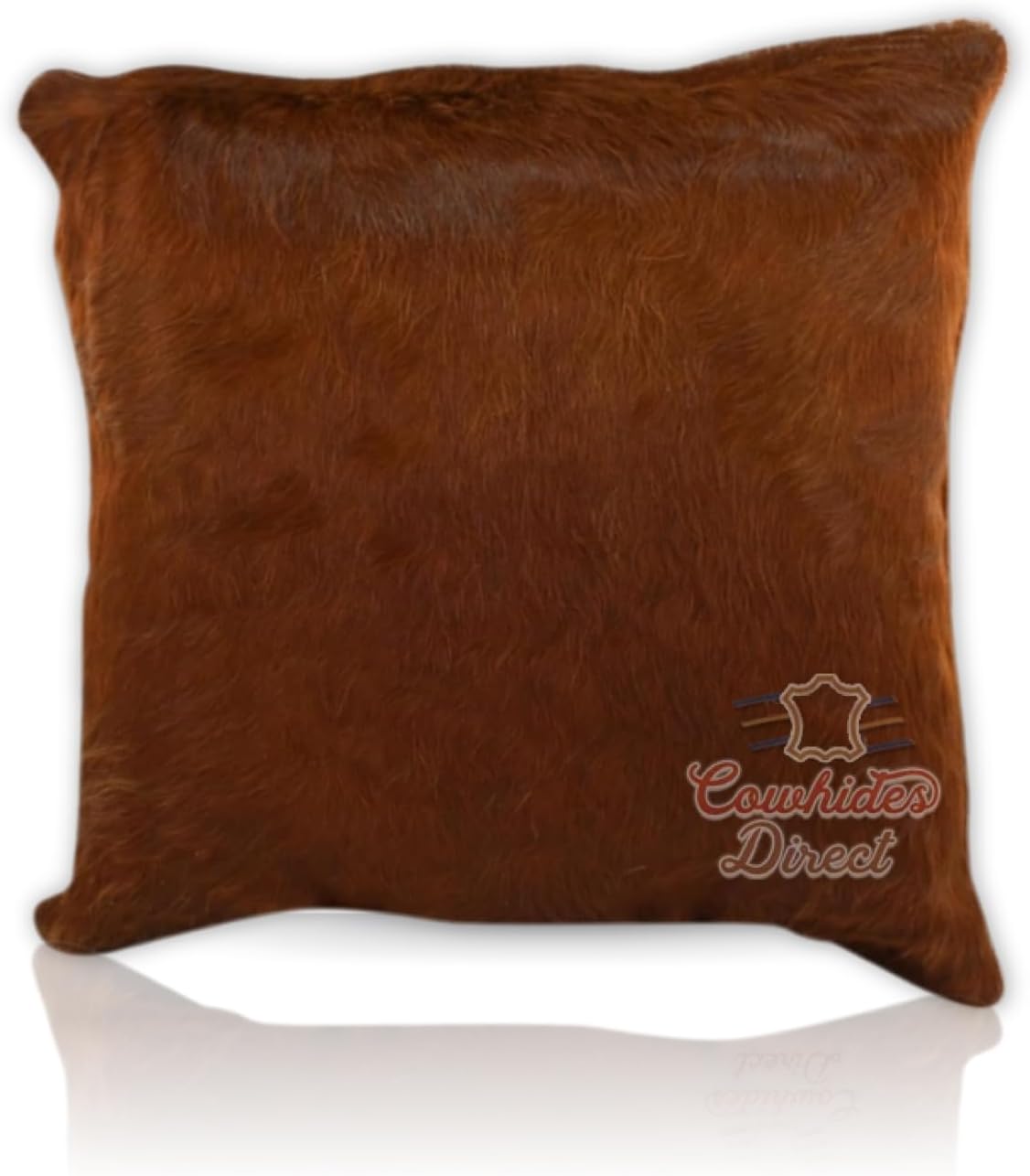 Cowhides Direct Genuine Cowhide Throw Pillow (Dark Brindle, 22x12) - Authentic Brazilian Cowhide Pillow Cover with Plush Inserts - Luxury Cow Fur Pillow for Home Décor