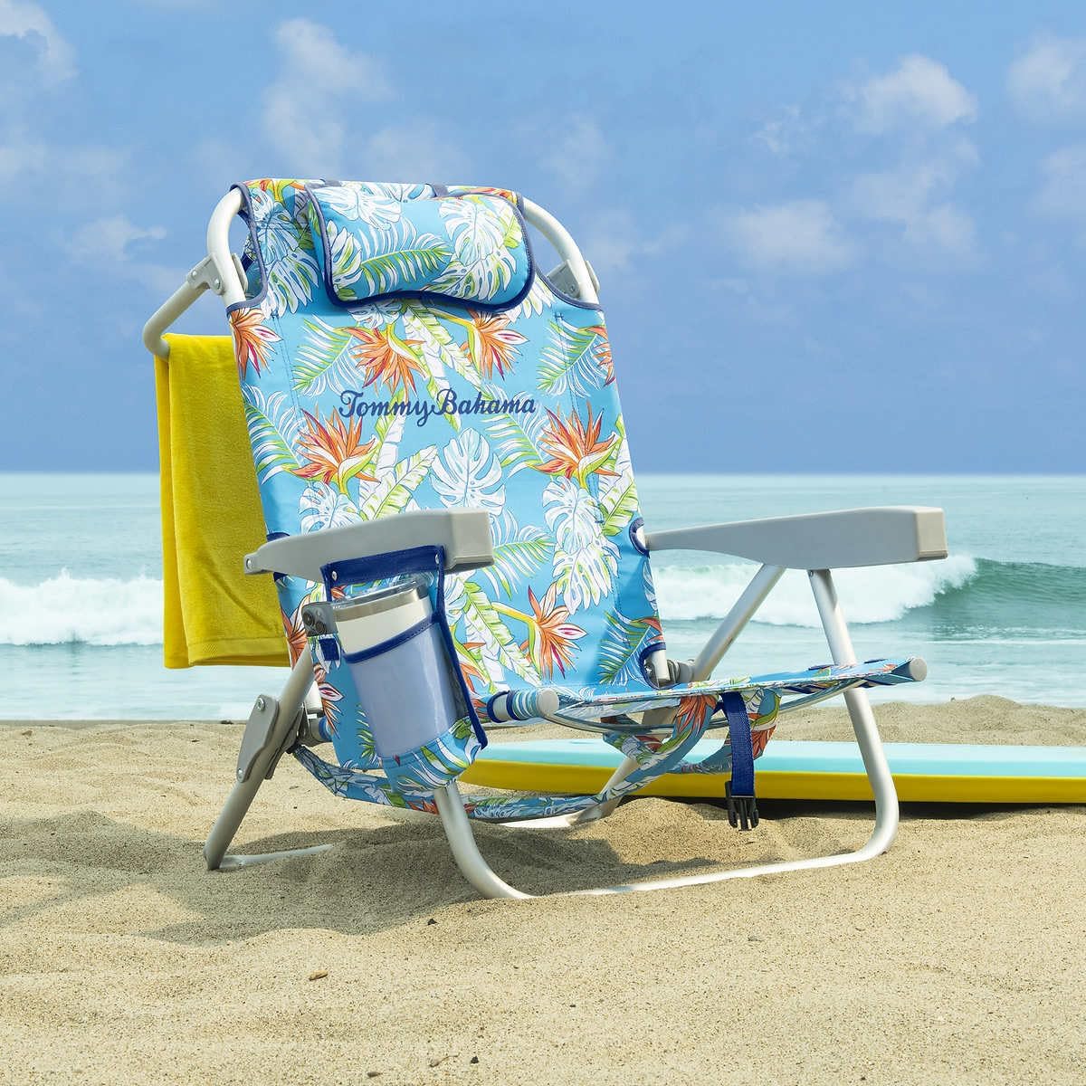 Tommy Bahama 2 Pack Backpack Beach Chair 5 Position Chair, Including Lay Flat (Floral)