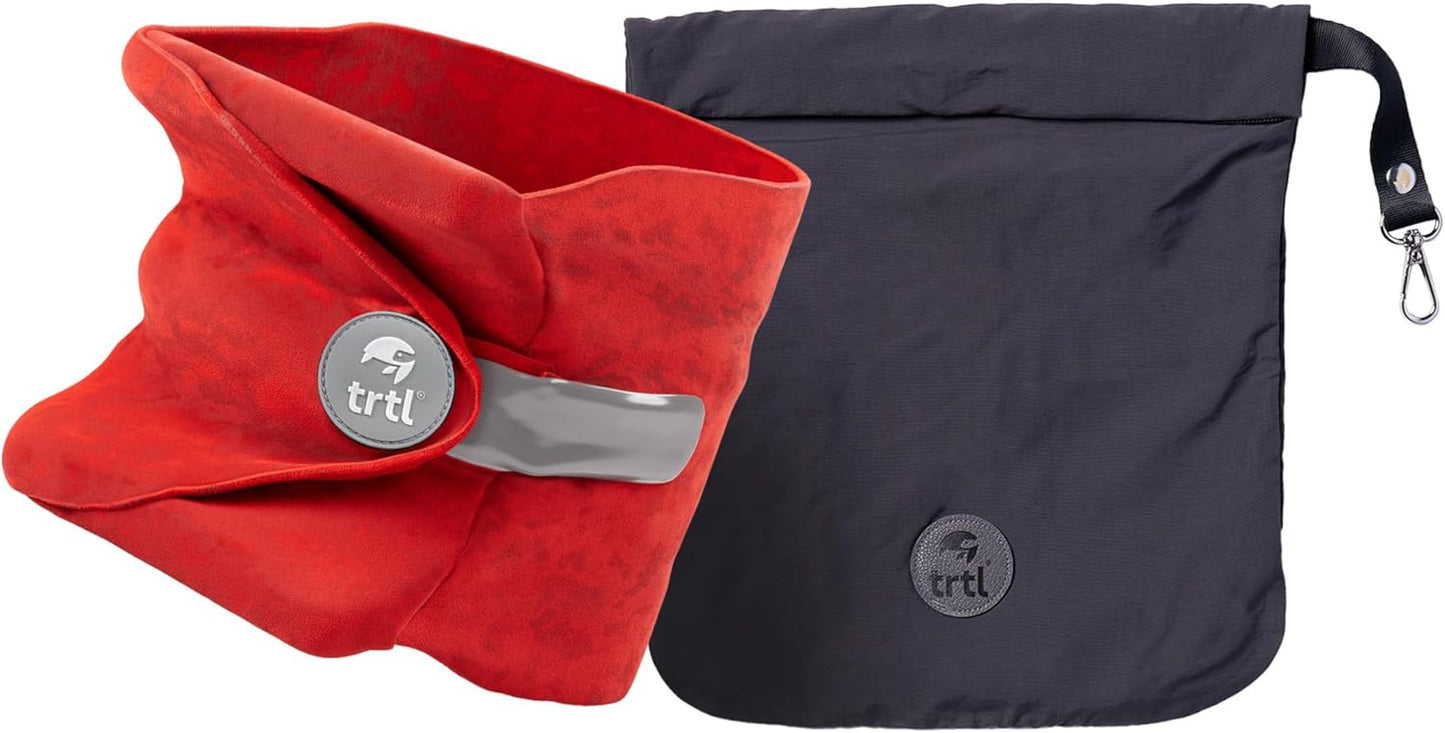trtl Pillow - Scientifically Proven Super Soft Neck Support Travel Pillow - Machine Washable - Grey