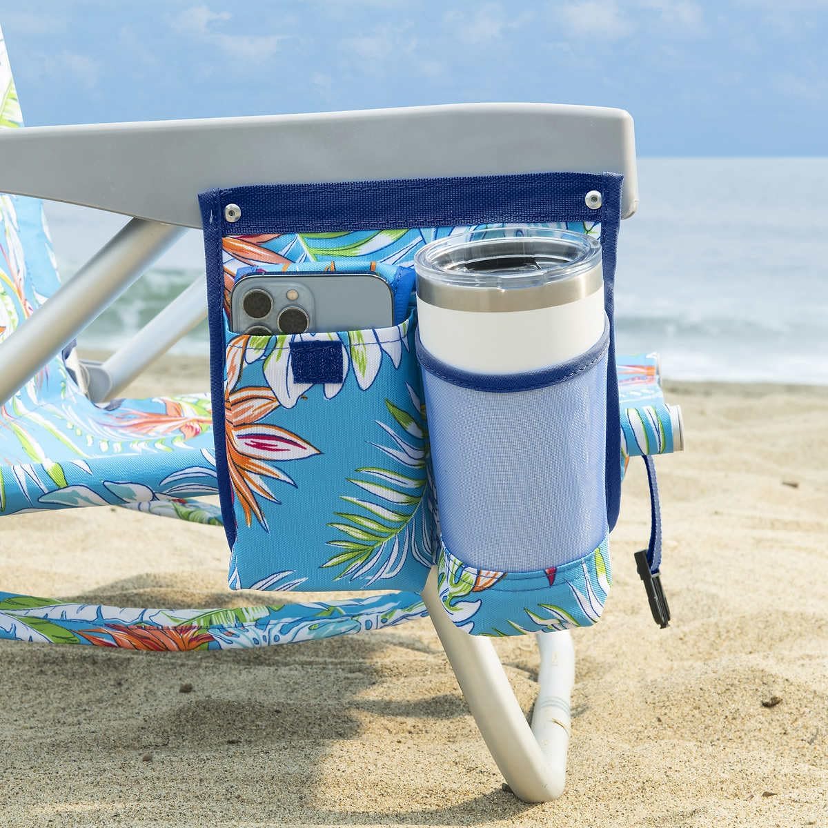 Tommy Bahama 2 Pack Backpack Beach Chair 5 Position Chair, Including Lay Flat (Floral)