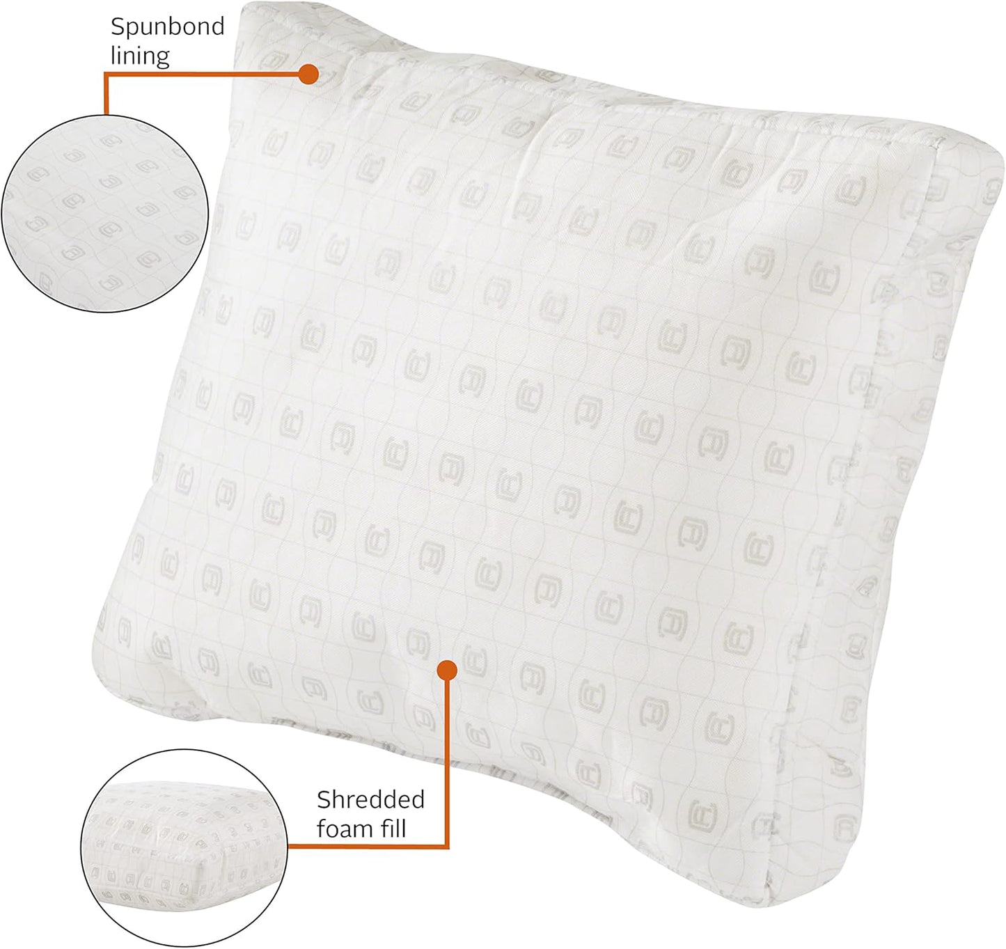 Classic Accessories Patio Lounge Chair Pillow Back Cushion Foam, 23 x 22 x 4 Inch