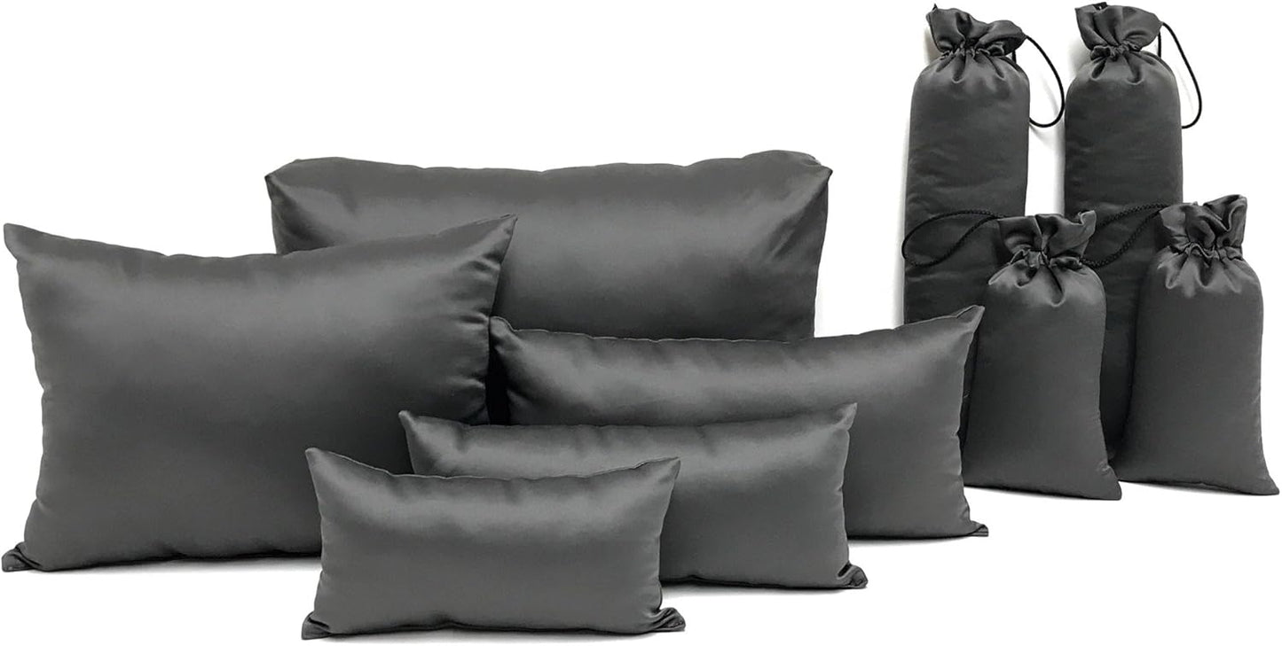 Purse Insert Pillows Set - Custom Cushioned Handbag Fillers by Fabrinique - Set of Shaper Inserts - Prevents Creases and Damage (Navy Blue, S-L, 4PC Set)