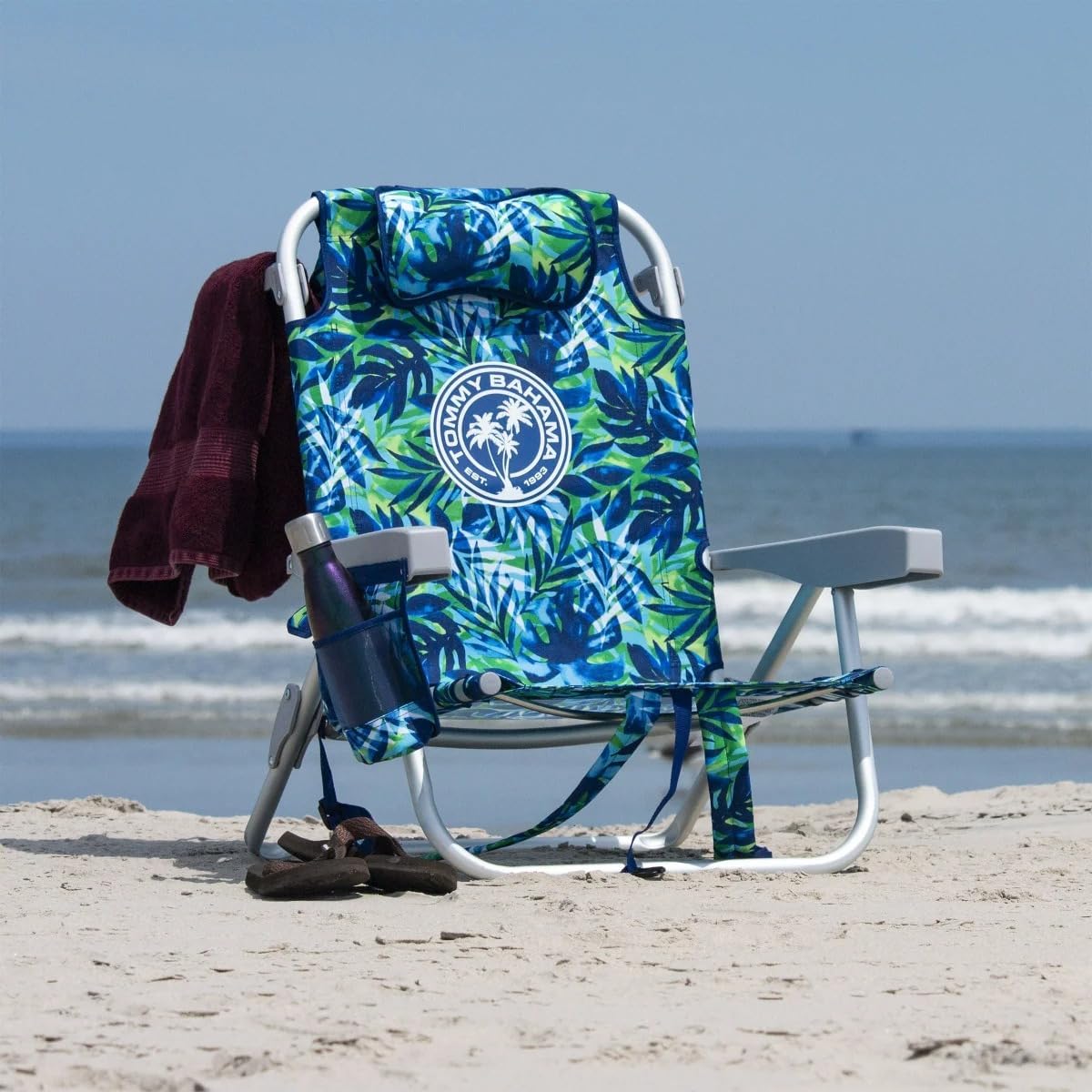 Tommy Bahama 2 Pack Backpack Beach Chair 5 Position Chair, Including Lay Flat (Floral)