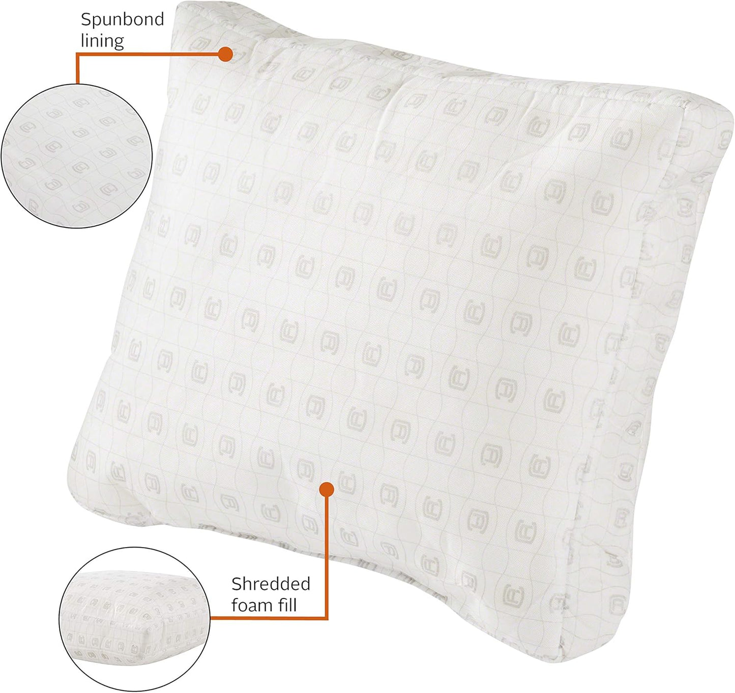 Classic Accessories Patio Lounge Chair Pillow Back Cushion Foam, 23 x 22 x 4 Inch