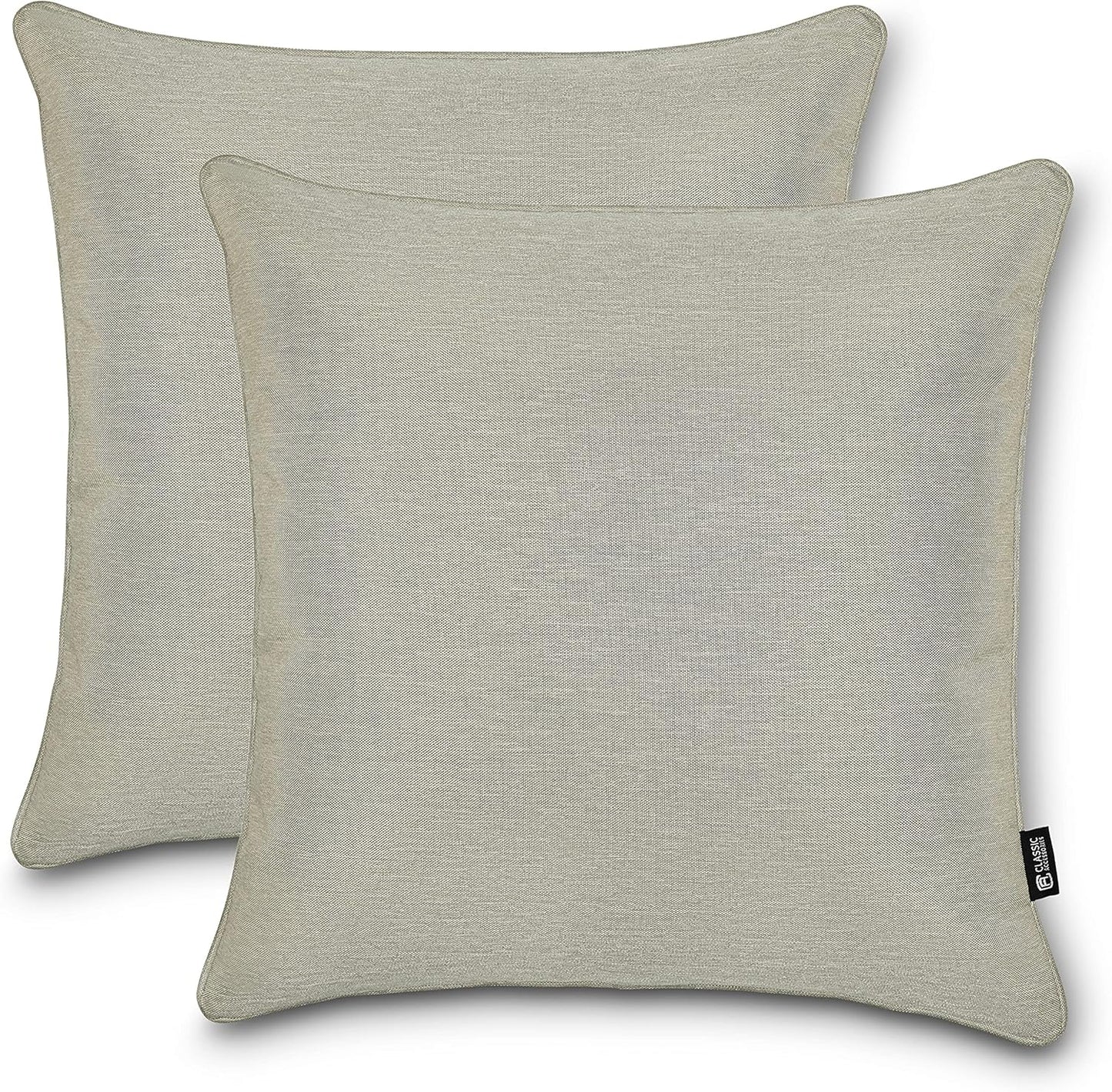 Classic Accessories Montlake FadeSafe Indoor/Outdoor Accent Pillows, 20 x 20 x 8 Inch, 2 Pack, Heather Indigo