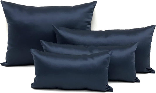 Purse Insert Pillows Set - Custom Cushioned Handbag Fillers by Fabrinique - Set of Shaper Inserts - Prevents Creases and Damage (Navy Blue, S-L, 4PC Set)