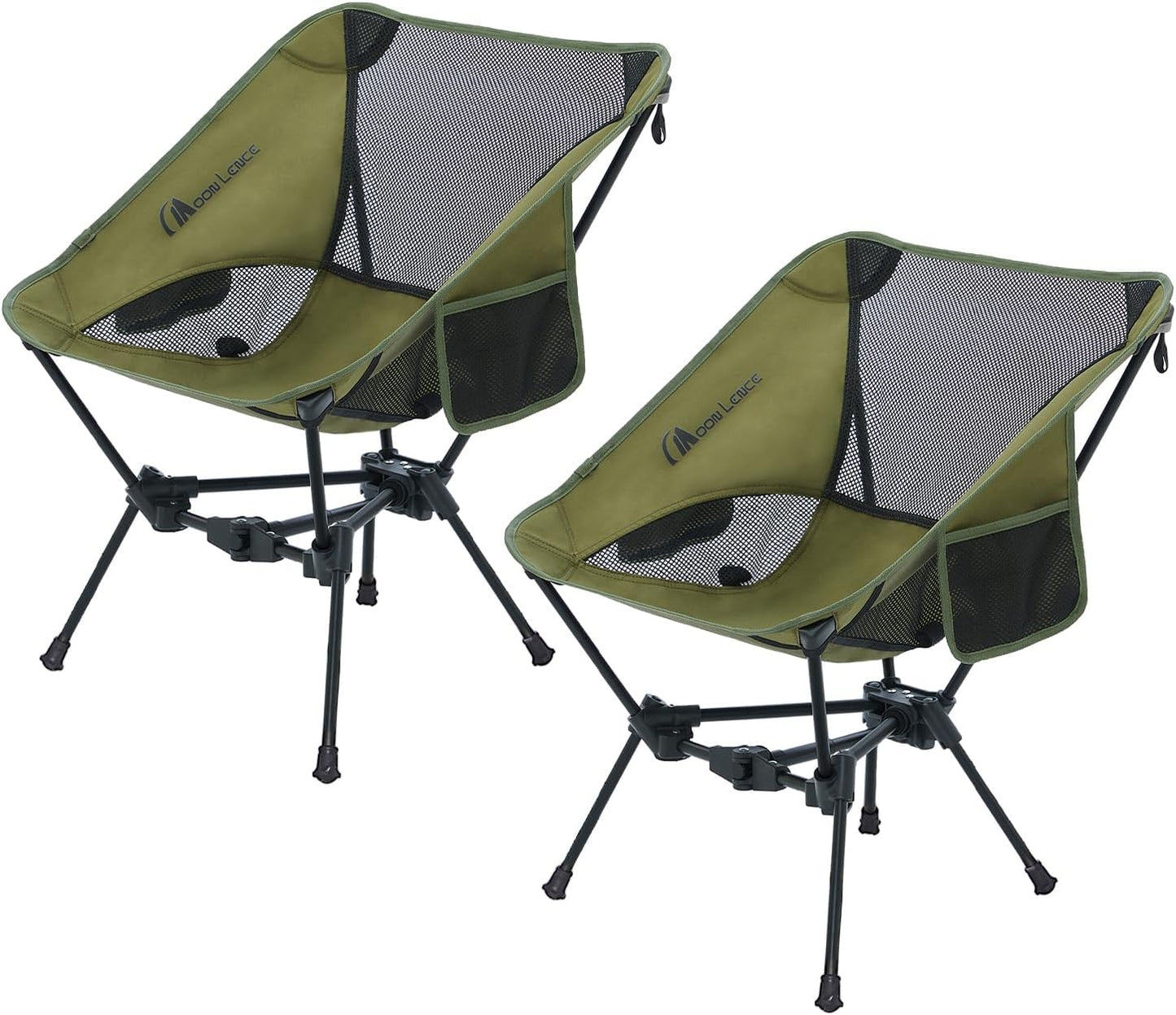 MOON LENCE Portable Camping Chair Backpacking Chair - The 4th Generation Ultralight Folding Chair - Compact, Lightweight Foldable Chairs for Hiking Mountaineering, Beach